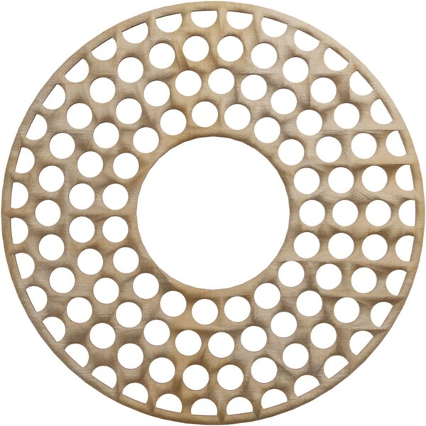 Ekena Millwork Fink Wood Fretwork Pierced Ceiling Medallion, Hickory, 20"OD x 7 1/4"ID x 3/8"T CMWP20X20X0375FFHI - main